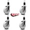 Service Caster 5'' Nylon Wheel Swivel 1-1/2'' Expanding Stem Caster Set, 4PK SCC-EX20S514-NYS-112-4 - alternate 3